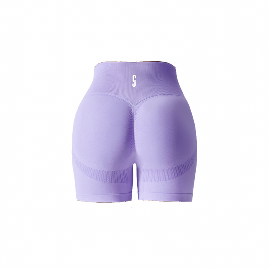 LILLY LILAC SCULPT CUT SHORTS