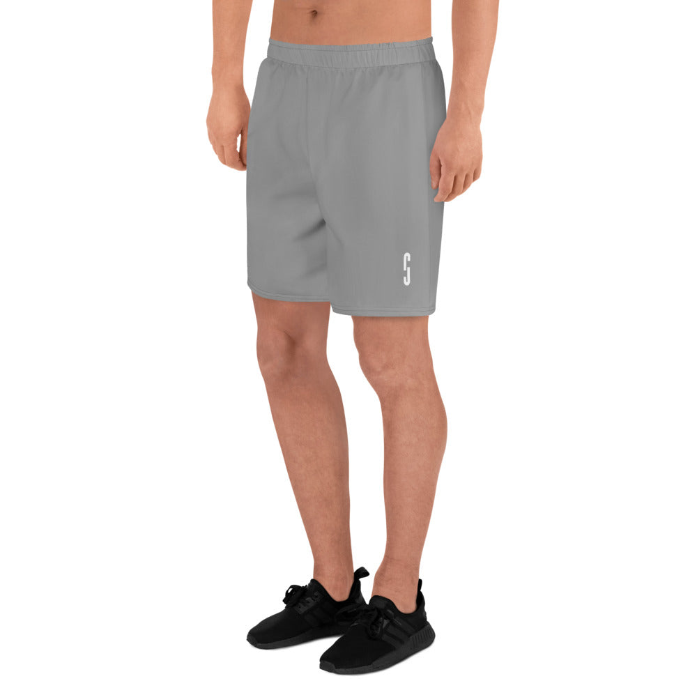 Grey Mid Cut Flow Running Shorts