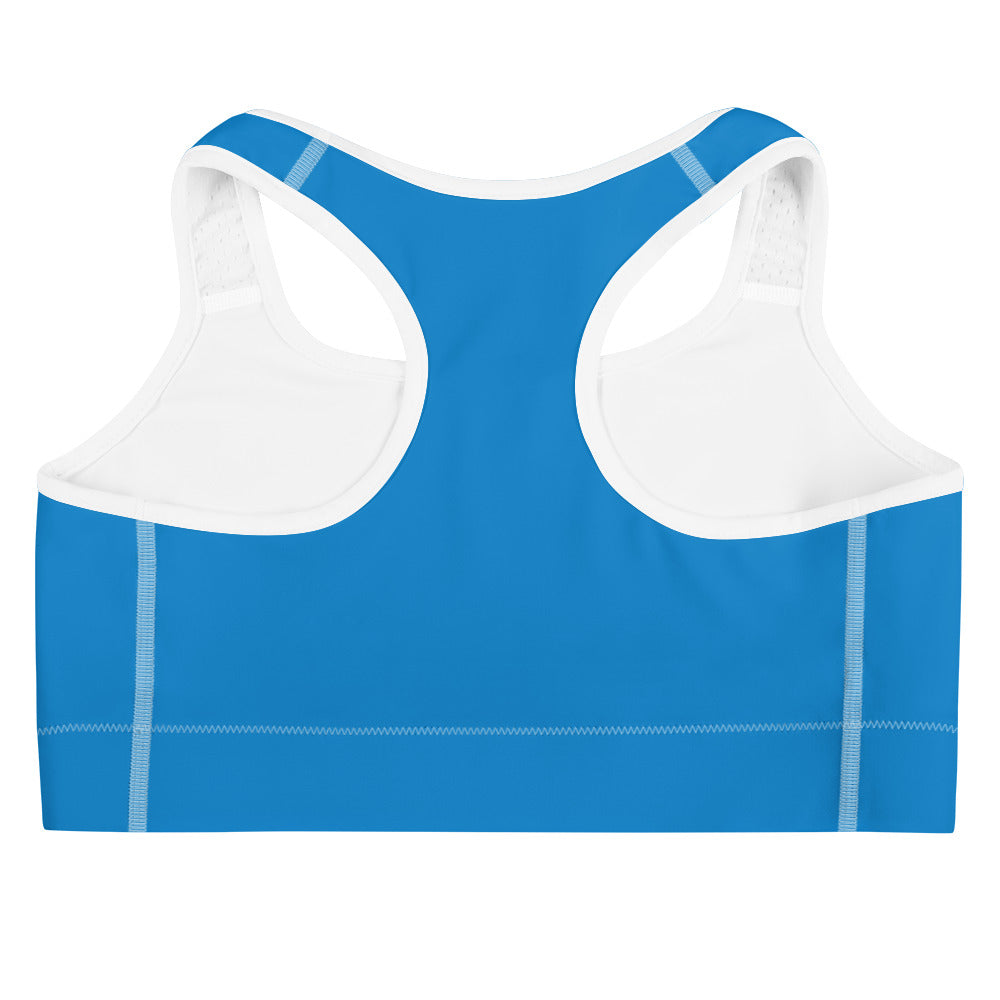 Azure Racerback Sports Bra