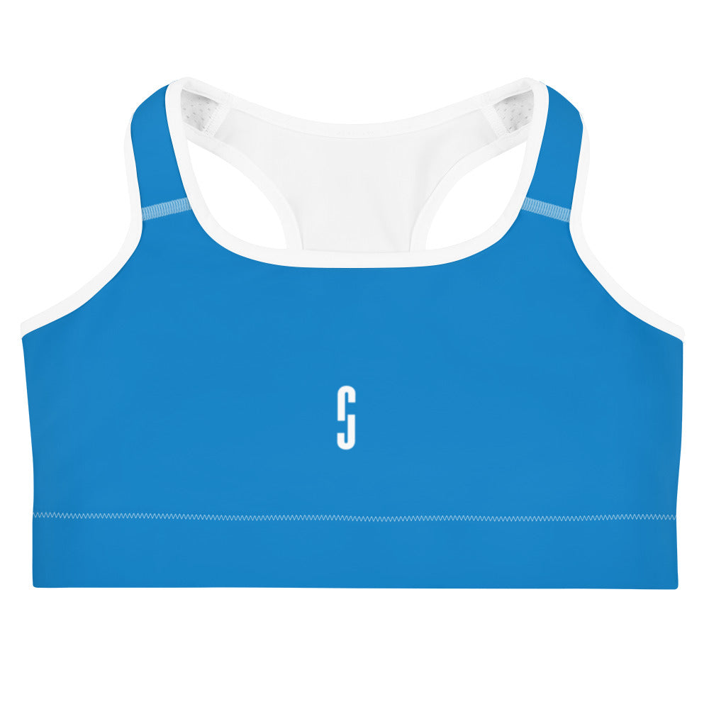 Azure Racerback Sports Bra