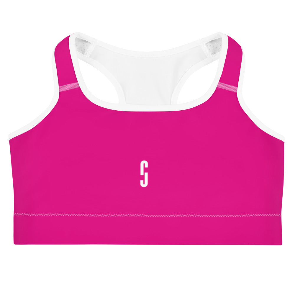 Deep Pink Sports Bra