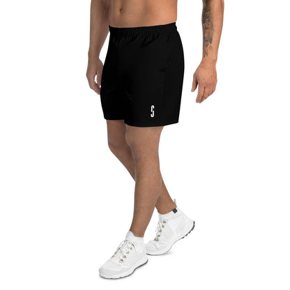 Black Mid Cut Flow Running Shorts