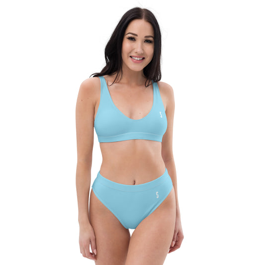 Original Columbia Blue high-waisted bikini